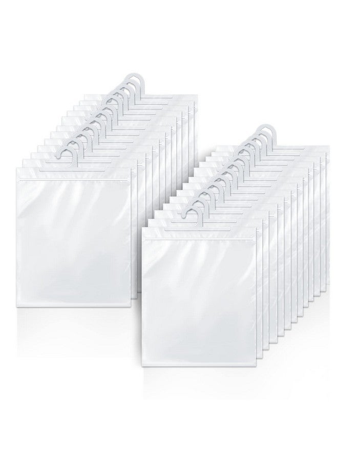 tutata Hanging Storage Bags 24 Pack, Large Hook 10 x 12.5-inch Clear Plastic Bags for Classroom, Library and Pharmacy Use - Image 2