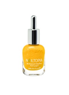 Nailtopia Nailtopia - Plant-Based Chip Free Nail Lacquer - Non Toxic, Bio-Sourced, Long-Lasting, Strengthening Polish - Glow Up (Vibrant Mustard Yellow) - 0.41oz 