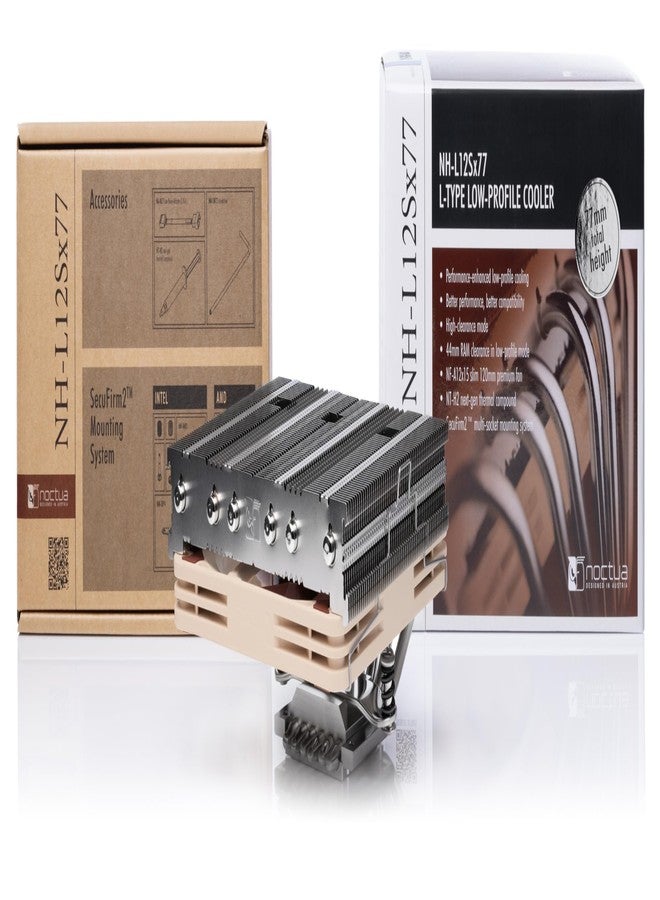 Noctua NH-L12Sx77, Low-Profile CPU Cooler (120mm, Brown) - Image 3