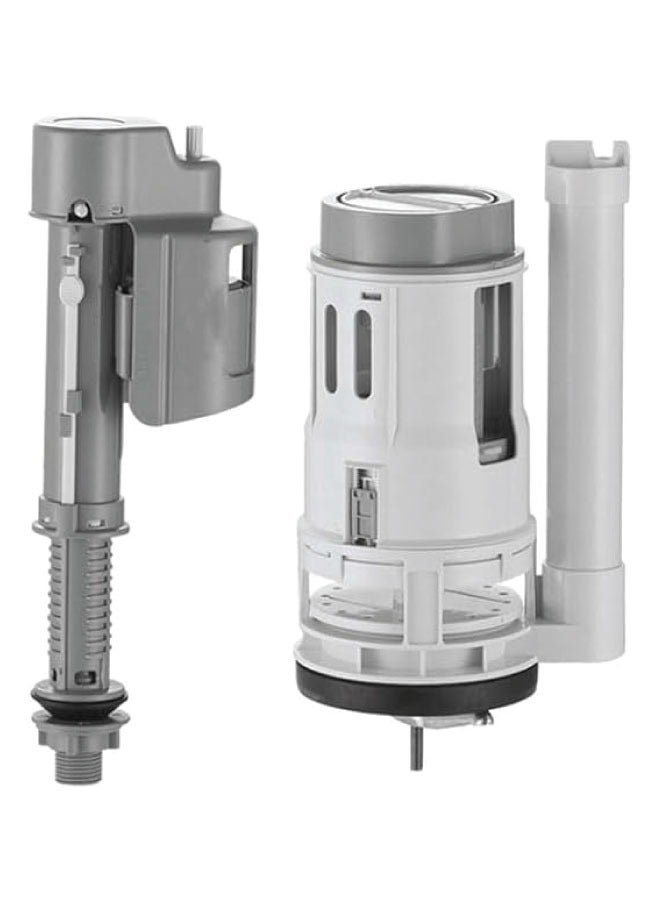 B BAGNO BFLG01 Dual Flush and Valve Bottom Inlet Toilet Tank Fitting Full Set - Image 1