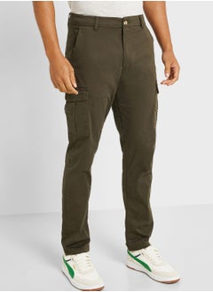 Mens Cotton Twill Cargo Chino