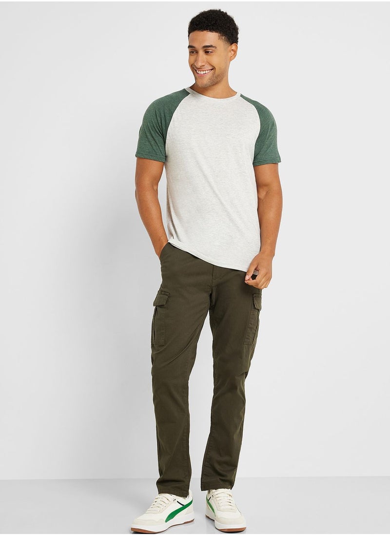 BRAVE SOUL - Mens Cotton Twill Cargo Chino - Image 1