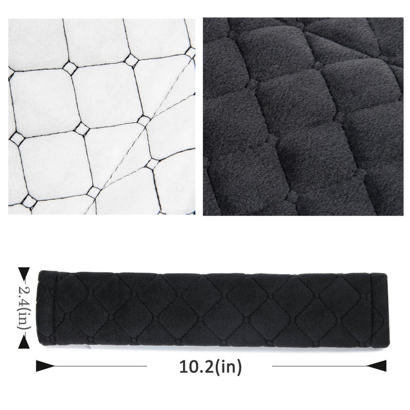 Amooca Soft Auto Seat Belt Cover Seatbelt Shoulder Pad 2 PCS for a More Comfortable Driving Compatible with All Cars and Backpack Black - Image 5