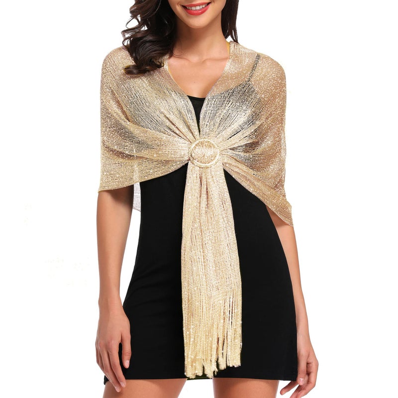 vimate Womens Wraps and Shawls for Evening Dresses, Khaki Pashmina Shawl Scarf and Wraps for Formal Dresses (Khaki) - Image 1