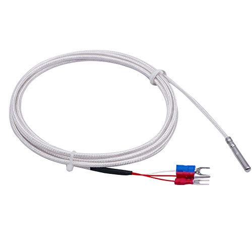 TWTADE PT100 Waterproof Temperature Sensor Three-wire System，Stainless Steel Probe(4×30MM) Range:-50℃-200℃ (6.6Feet) MT-6340-30mm - Image 3