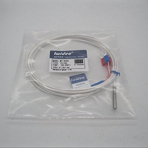 TWTADE PT100 Waterproof Temperature Sensor Three-wire System，Stainless Steel Probe(4×30MM) Range:-50℃-200℃ (6.6Feet) MT-6340-30mm - Image 4