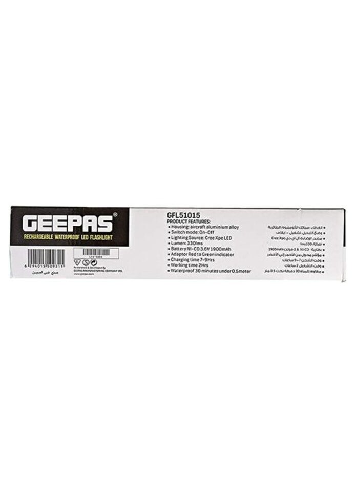 GEEPAS Geepas 4In1 Waterproof Handheld Flashlights Led Torch, Multi Color  - Image 2