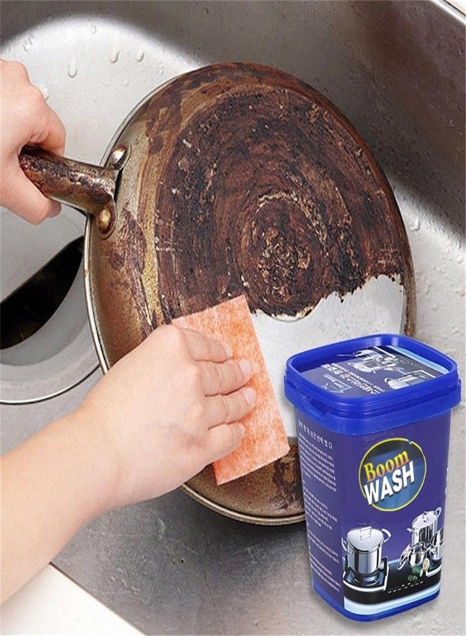 BELISMA GLOWSTAR Cream Boom Wash Stainless Steel Oven Cookware Cleaner for Removing Tough Stains Rust or Scale, Utensil cleaner for Burnt Marks Cleaner Paste for Pots Pans, Magic Cleaner & Polish (450 gm) (1) - Image 1