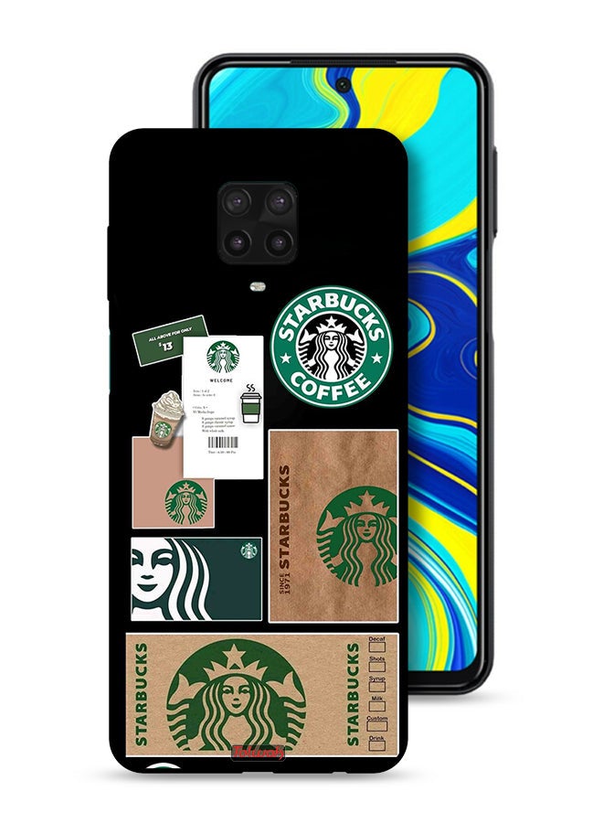 Tolwak Xiaomi Redmi Note 9 Pro Protective Case Cover Starbucks Sticker - Image 1