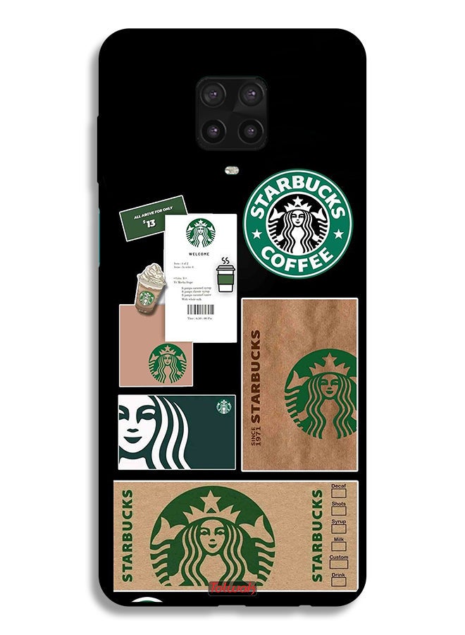 Tolwak Xiaomi Redmi Note 9 Pro Protective Case Cover Starbucks Sticker - Image 2