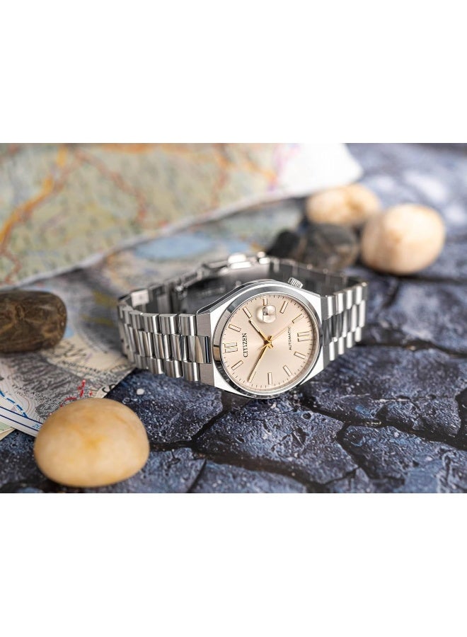 CITIZEN Men's Tsuyosa Champagne Dial Automatic Watch- NJ0151-88W - Image 5