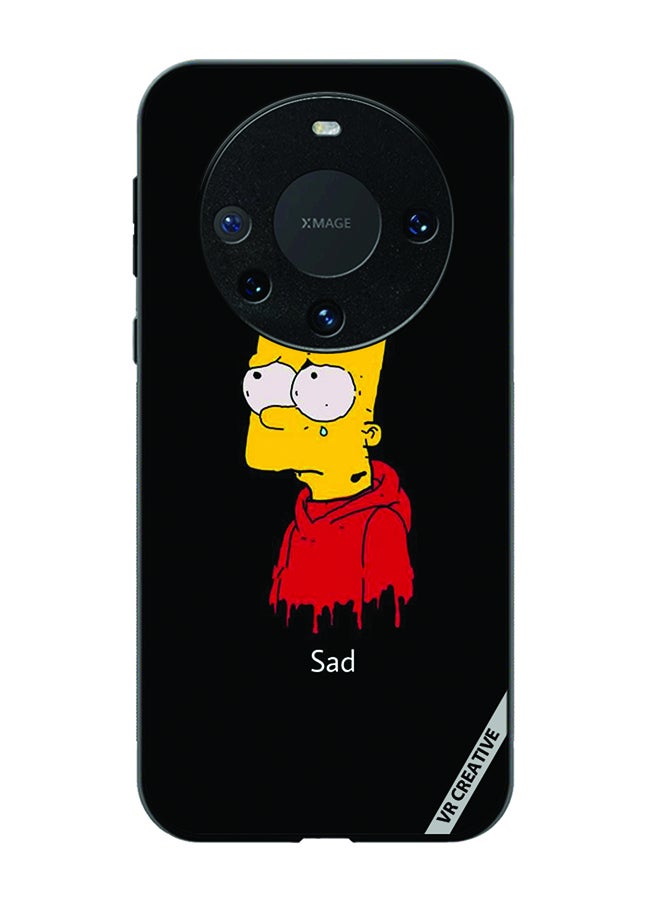 VR CREATIVE Protective Case Cover For Huawei Mate 60 Pro Plus Sad Design Multicolour - Image 1