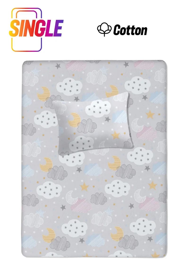 Lief Home Cotton Baby Bedspread Sheet 115X150 + Baby Pillowcase 35X45