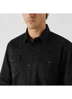 Ecko Unltd. Ecko Unltd Solid Shirt with Long Sleeves and Pockets  - Image 4