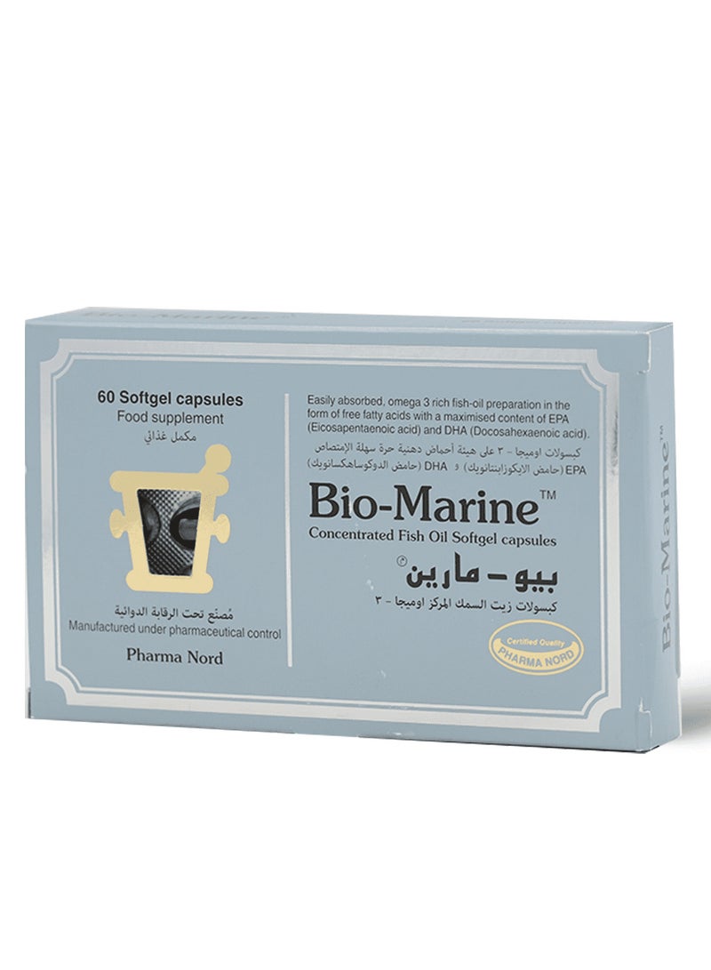 Bio Marin Omega 3 Fish Oil 60 Softgels