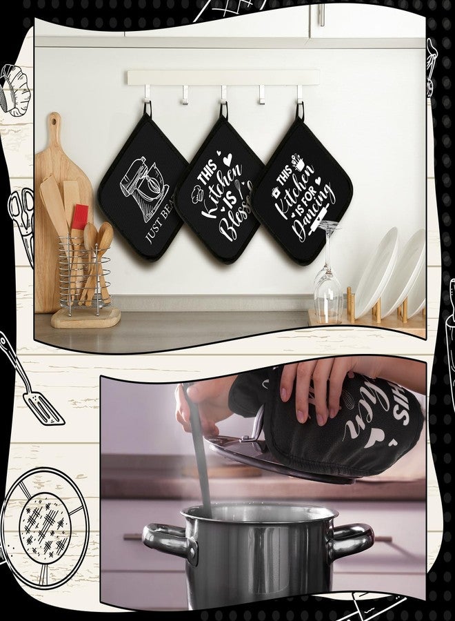 Bencailor 12 Pcs Pot Holders with Pocket Kitchen Hot Potholders Hot Pad Oven Mitts Cookie Bag Oven Gloves for Kitchen Gift Baking Cooking (Kitchenware) - Image 2