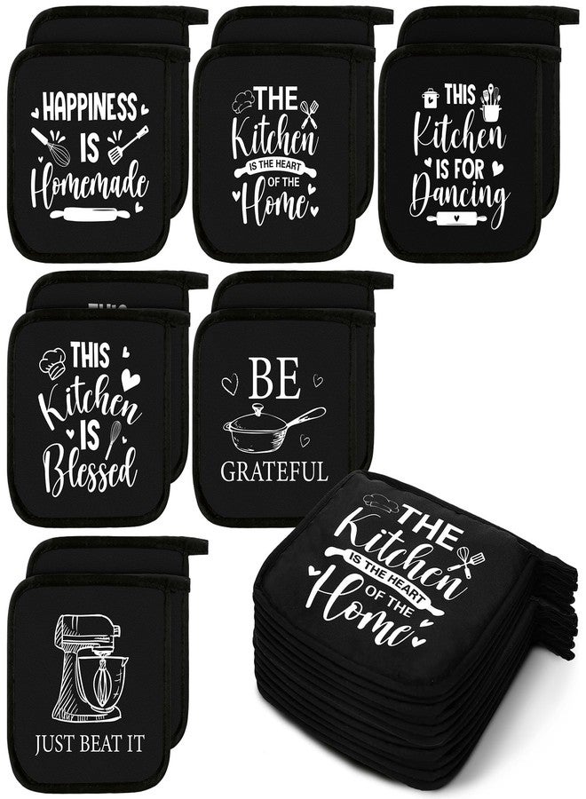 Bencailor 12 Pcs Pot Holders with Pocket Kitchen Hot Potholders Hot Pad Oven Mitts Cookie Bag Oven Gloves for Kitchen Gift Baking Cooking (Kitchenware) - Image 1