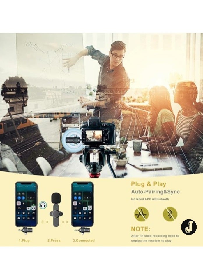 JAJEEK "Wireless Lavalier Microphone – 3-in-1 Plug-and-Play Lapel Mic for iPhone, iPad, Android & Camera" - Image 4