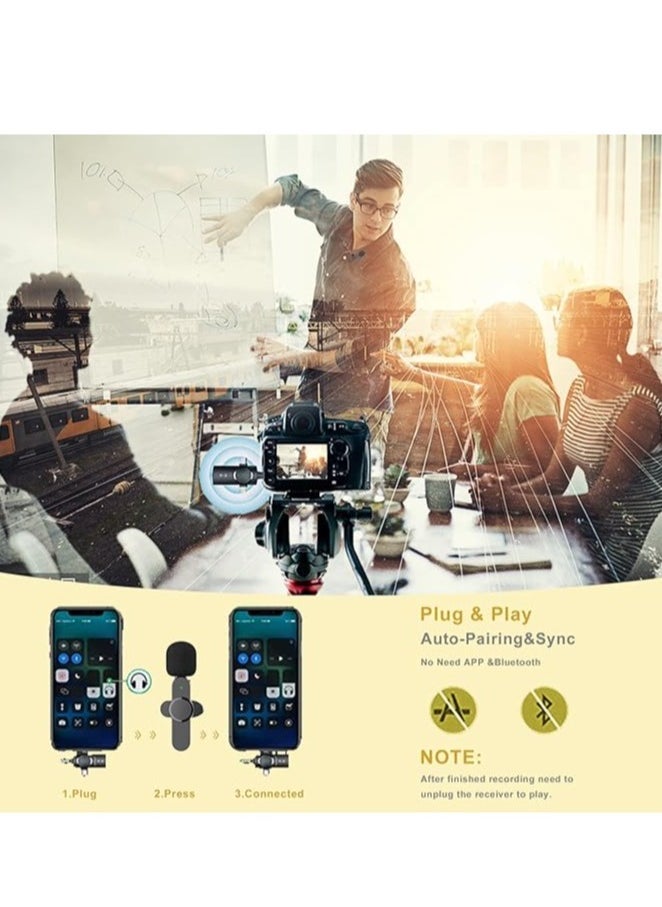 JAJEEK "Wireless Lavalier Microphone – 3-in-1 Plug-and-Play Lapel Mic for iPhone, iPad, Android & Camera" - Image 5