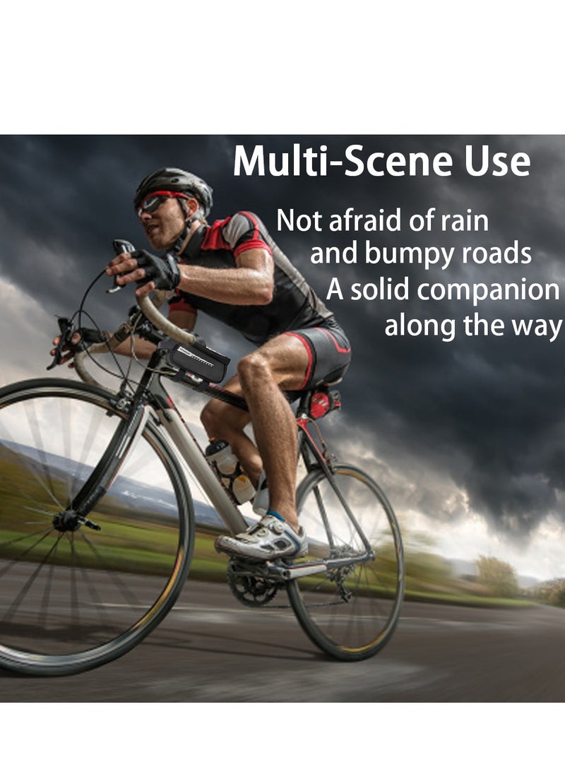 Dorkis Bike Front Frame Bag, Bicycle Handlebar Bag Waterproof, Waterproof Bicycle Phone Mount Top Tube Front Storage Case Bicycle Phone Holder Bag  - Image 5