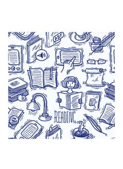 Paper Plane Design Self Adhesive Waterproof Wallpaper For Library And Study Room (Printed)  - Image 1