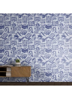 Paper Plane Design Self Adhesive Waterproof Wallpaper For Library And Study Room (Printed)  - Image 4