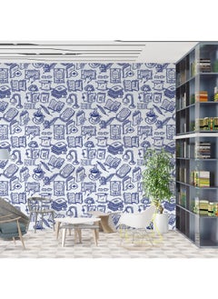 Paper Plane Design Self Adhesive Waterproof Wallpaper For Library And Study Room (Printed)  - Image 2