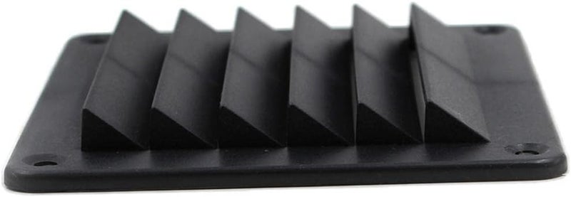 Universal RV Louver Vent Hood Exhaust Vent .5'' x 5'' (Black) - Image 1