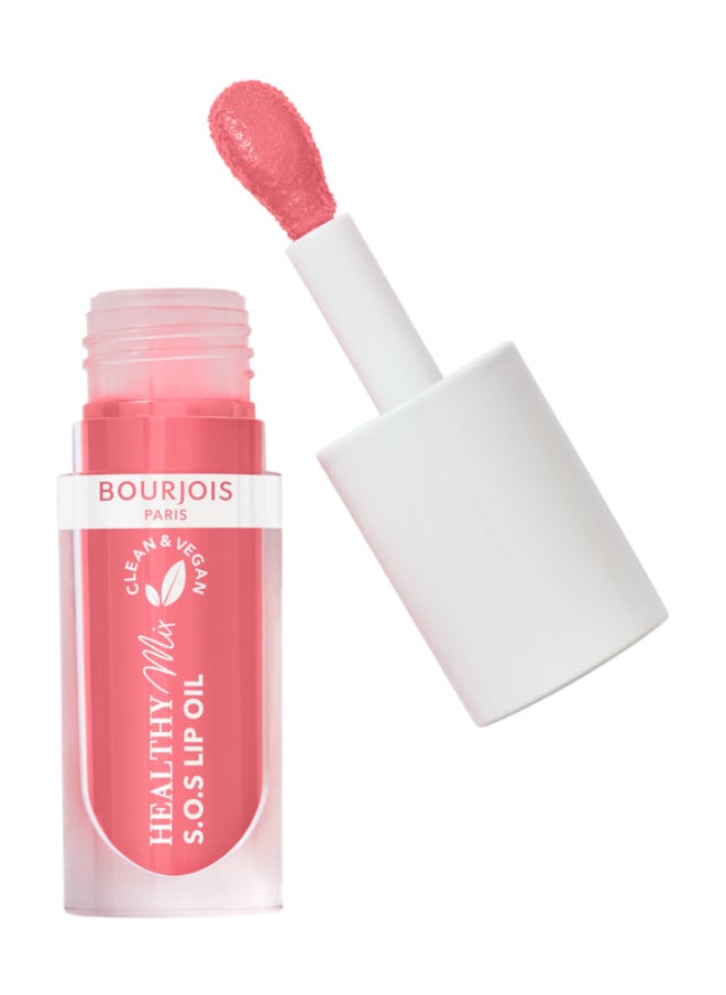 BOURJOIS PARIS Healthy Mix Clean S.O.S Lip Oil - 04 - Pink Passion, 4.5ml 