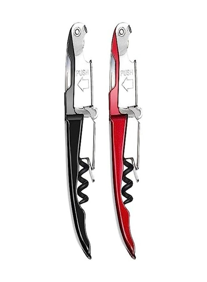 Houdini Zippity 2-Step Corkscrew, Built in Foil Cutter, MIXED - Image 1