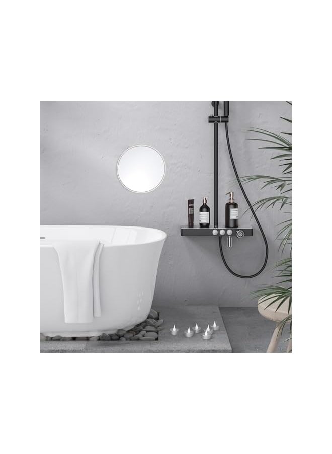 The Bros Suction Cup Vanity Mirror - 10x Magnifying Makeup Mirror for Bathroom - Cosmetic Mirror with Suction Cup  - Image 4