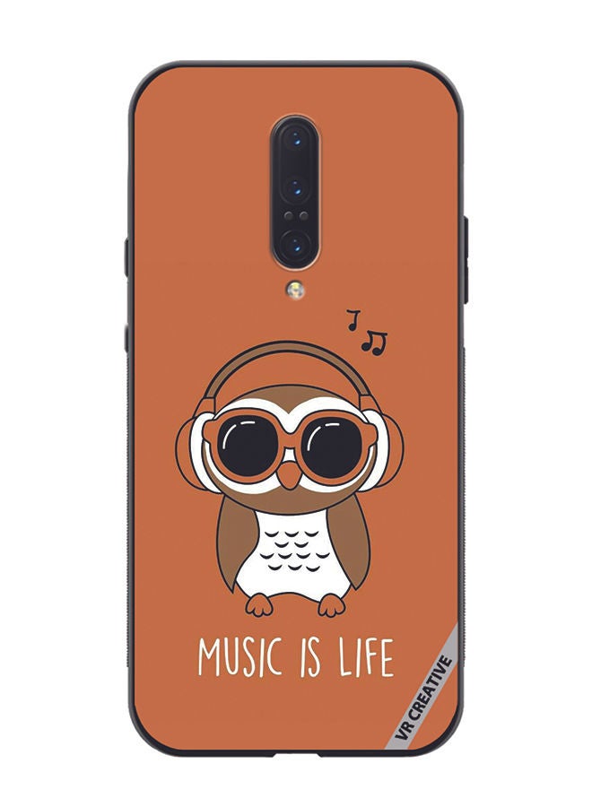 VR CREATIVE Protective Case Cover For OnePlus 7 Pro Music Is Life Design Multicolour - Image 1