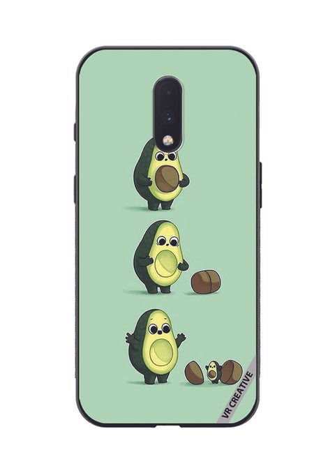 Protective Case Cover For OnePlus 7 Avacoda Design Multicolour