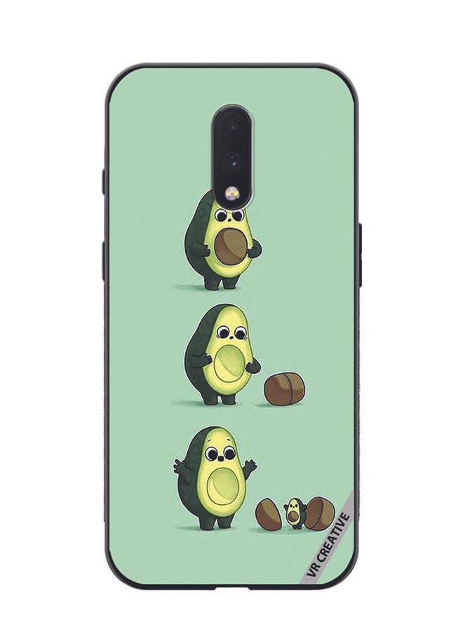 Protective Case Cover For OnePlus 7 Avacoda Design Multicolour