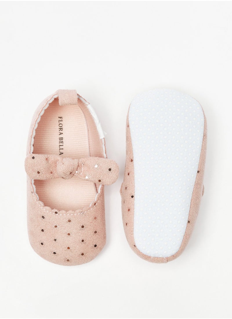 Flora Bella By Shoexpress - Girls Embellished Booties With Bow Detail And Elasticized Strap By Shoexpress - Image 1
