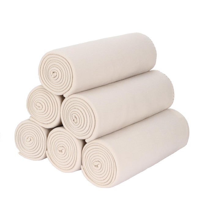 FLEECE THROW BLANKET BULK FLEECE BLANKETS SOLID LIGHTWEIGHT WARM SOFT COZY PETFRIENDLY FOR HOME BED SOFA COUCH DORM OFFICE WEDDING GIFTS TRAVEL AIRPLANE FOR SEASONS BEIGE PACK OF 650X60 INCHES