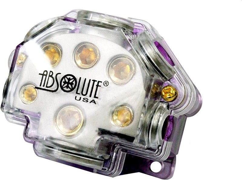 Absolute USA Absolute PD-150C 0-2-4 Gauge 1 in 5 Ways Out Power Splitter Distribution Block - Image 2
