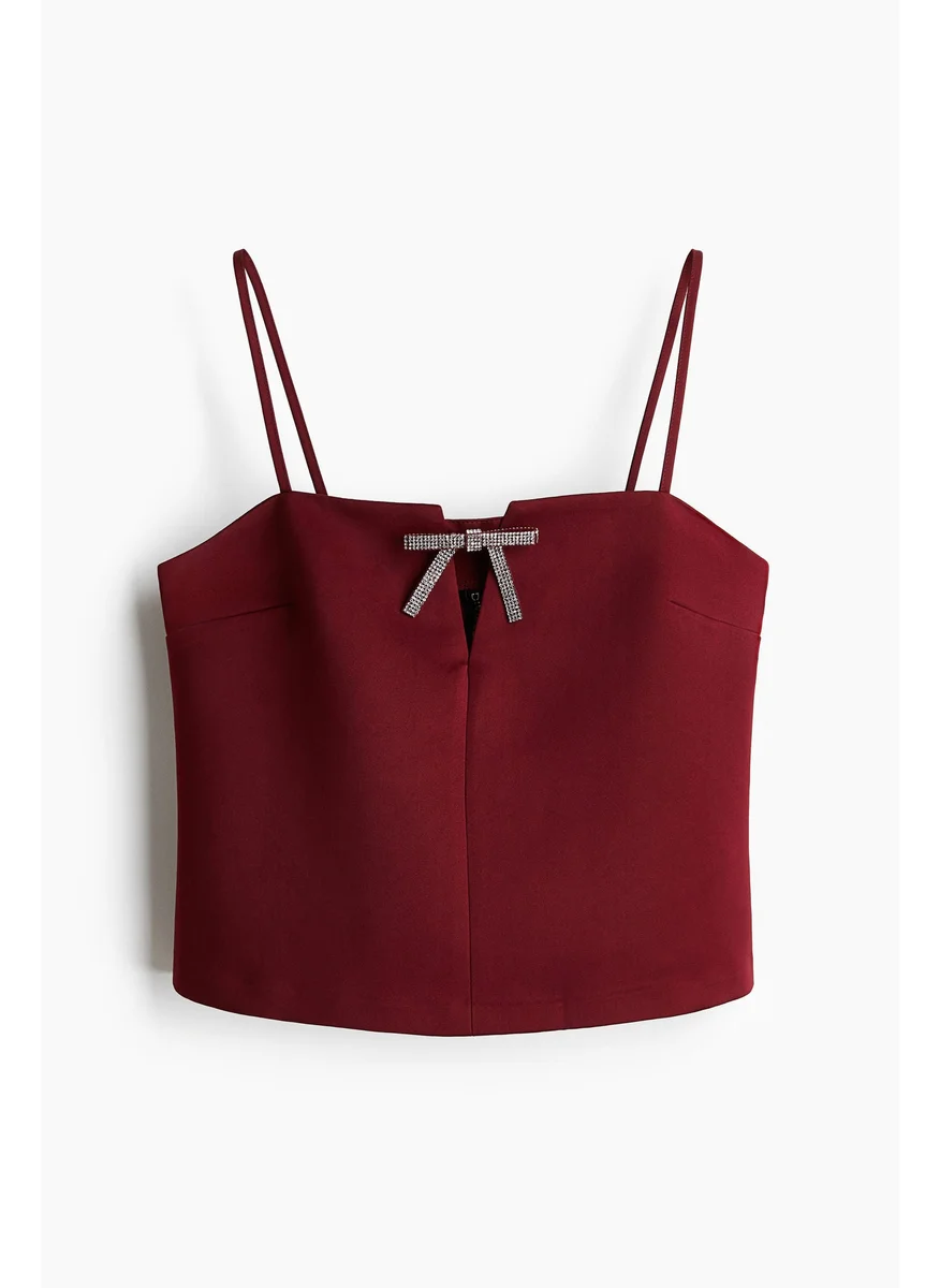 H&M Bow-Detail Strappy Top