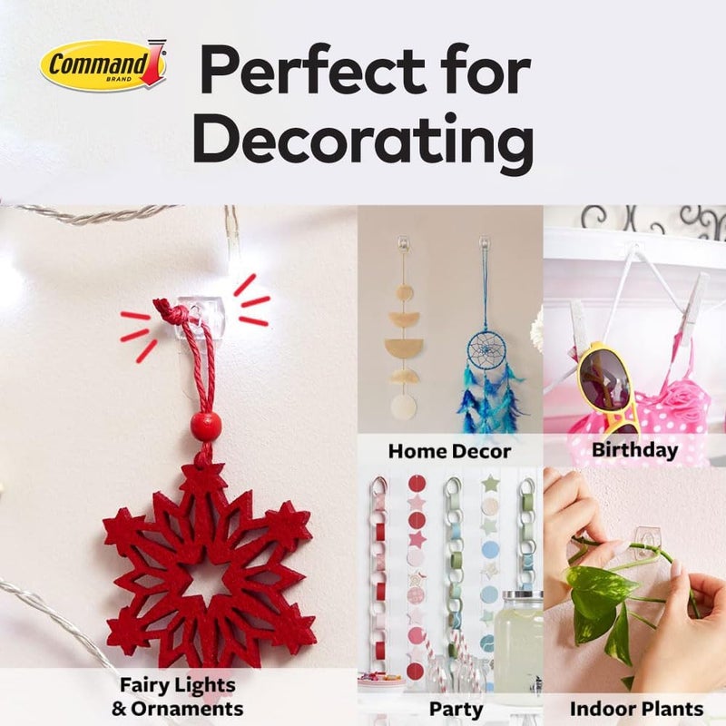Command Decorating Clips, Clear, 20-Clips (17026CLR-ES) - Image 4
