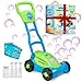 Playbees Bubble Lawn Mower for Toddlers13 Great boy Kids Push Summer Outside Garden Toy with Bubbles Amazing Toy for Summer Great Gift idea for Birthday or Preschool Summer Gift - Image 2