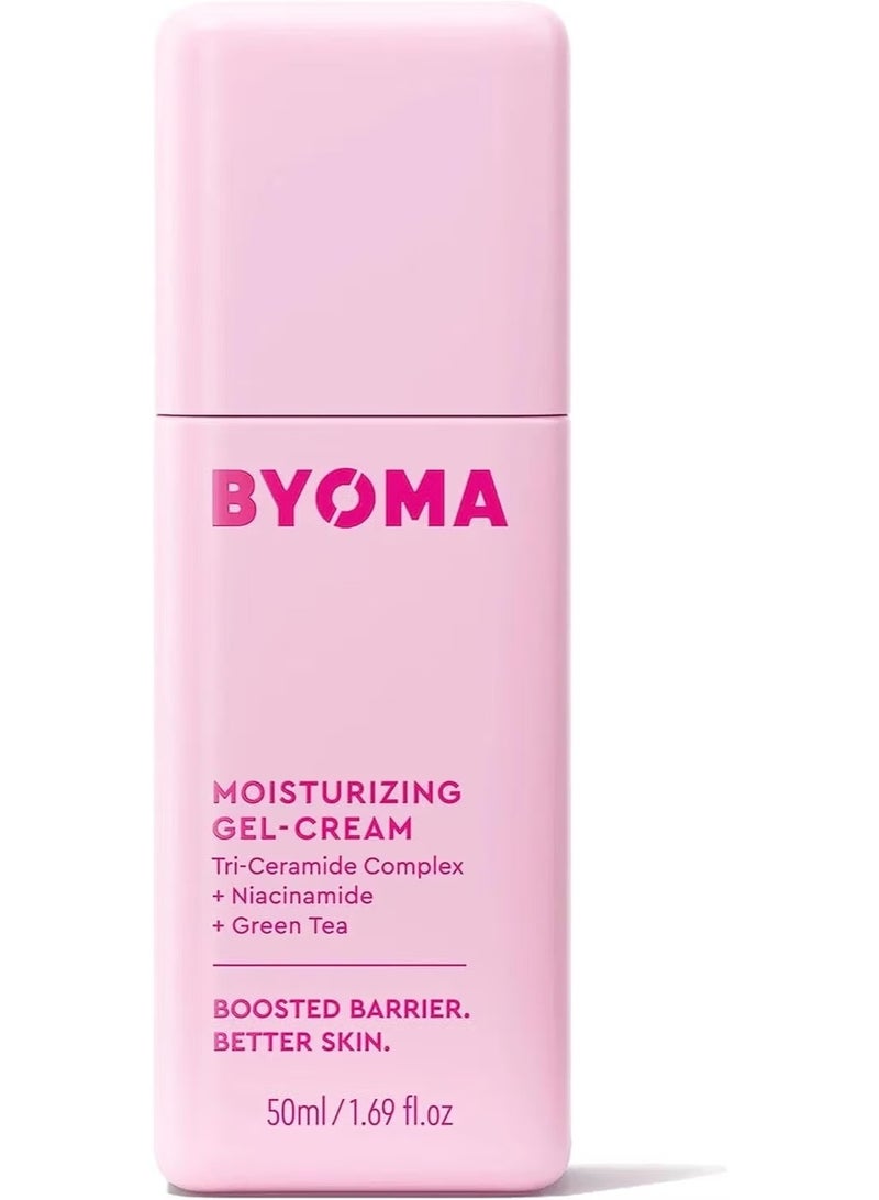BYOMA Moisturizing Gel Cream, Barrier Repair Face Lotion with Niacinamide & Green Tea, Ceramide Moisturizer for Dry Skin, 1.69 fl. oz - Image 2