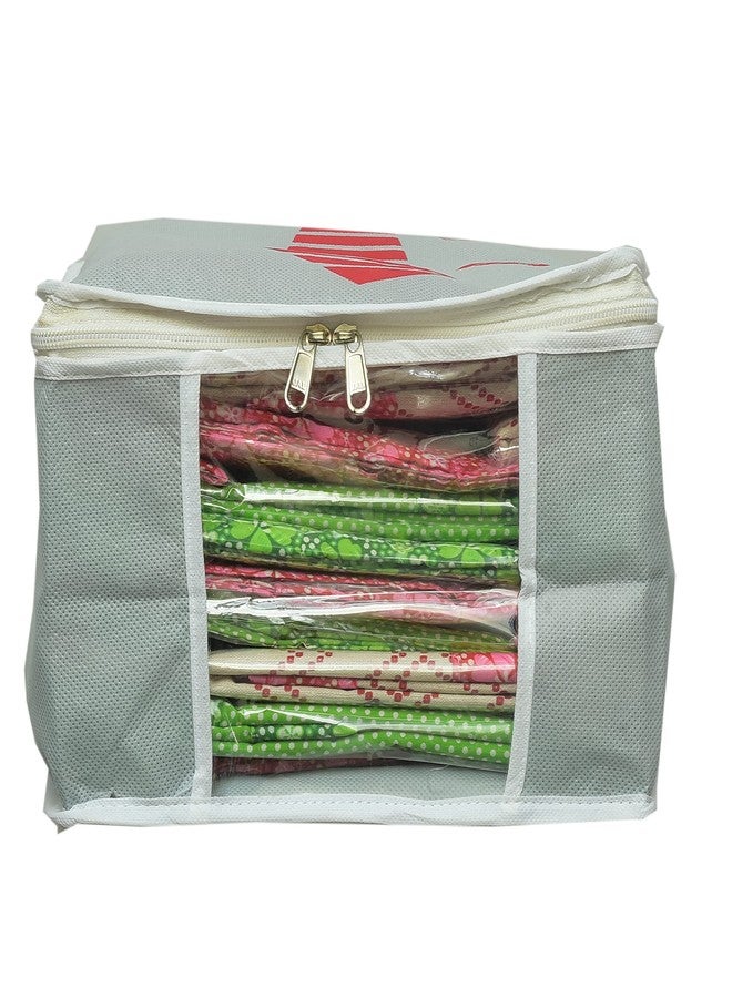 ABBASI Non Woven T Shirt Covers Storage Bags for wardrobe Organizers, Shirts Organizer and Clothing Box For Closet Clothes, (Pack of 1, Grey) - Image 4