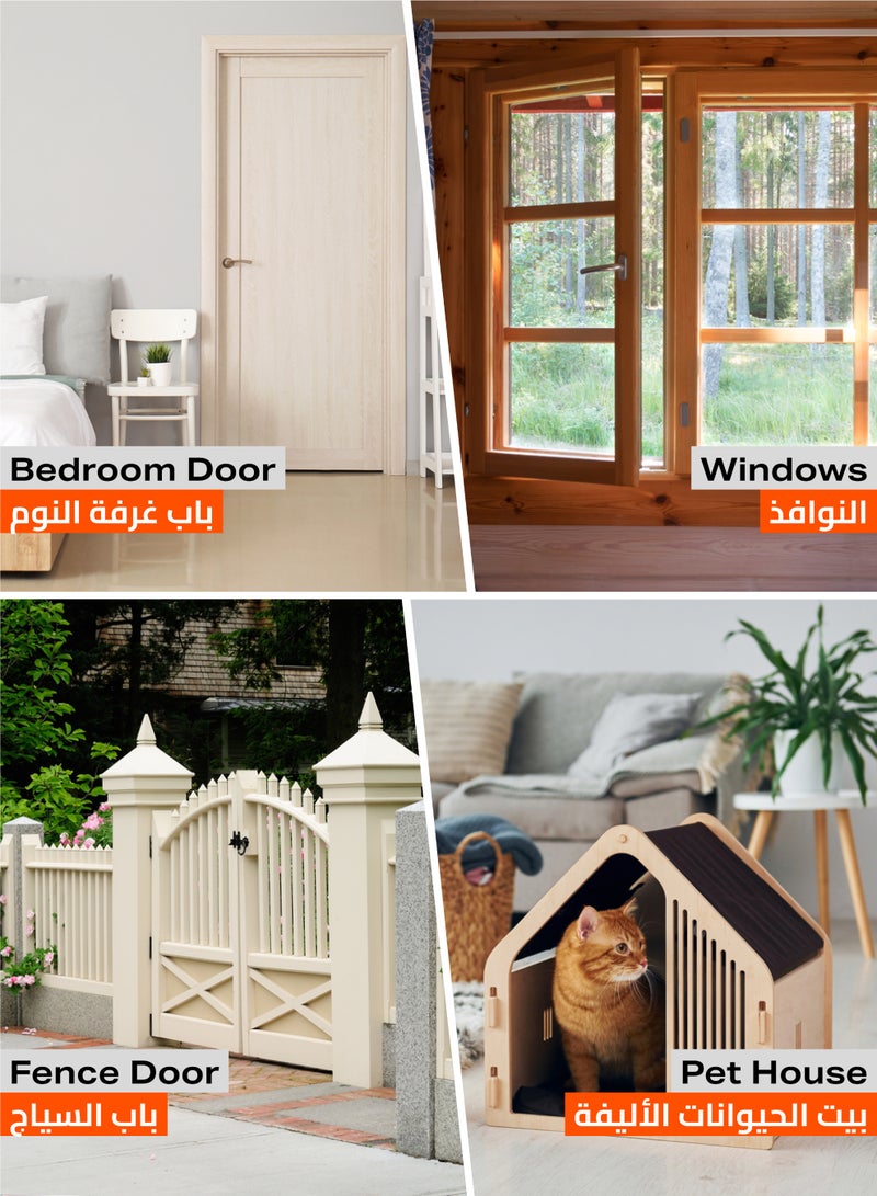 LAWAZIM Sliding Latch Lock - 2 Piece, 2inch, Nickel Plated - Barrel Bolt Latch with Screws, Pre-Drilled Holes, Smooth Sliding Mechanism - Ideal for Securing Doors, Gates, Cabinets, Sheds Storage Areas - Image 5