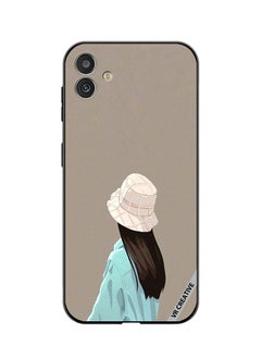 Protective Case Cover For Samsung Galaxy F14 Brown Hat Girl Design Multicolour