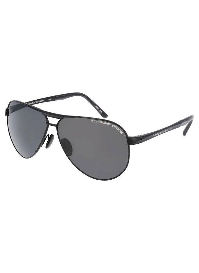 Porsche Design - Men  Pilot Shape Sunglasses - P8649 A 62 - Lens Size: 62 mm - Image 1