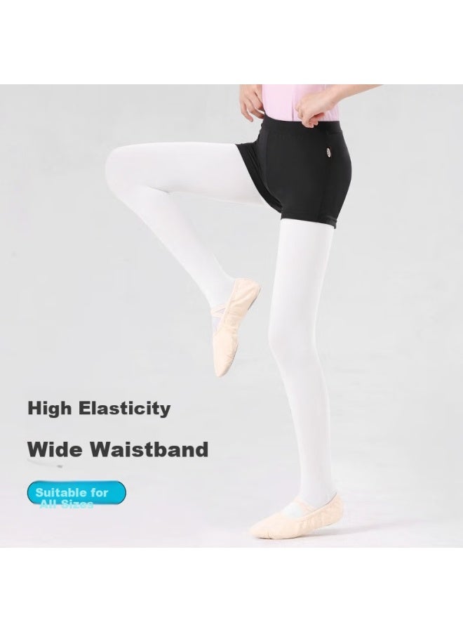 Smart Friends Zhi You Ban Dance Practice Pants For Girls, Tight-fitting Three-quarter Length Shorts, Black Square Angle Quick-drying Breathable Ballet Pants - Image 1