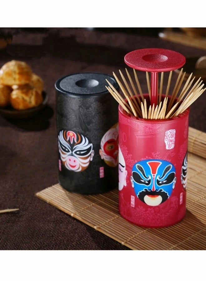Pop up Plastic Toothpick Holder Toothpick Box Special Toothpick Dispenser Toothpick Cotton Swab Storage Box Unique Home Design Decoration Great Gifts 2 Pcs - Image 5