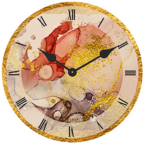REAL ART Decorative Analog Wall Clock 11" -1 Pc Gift Packing Multicolor (Design 2) - Image 1