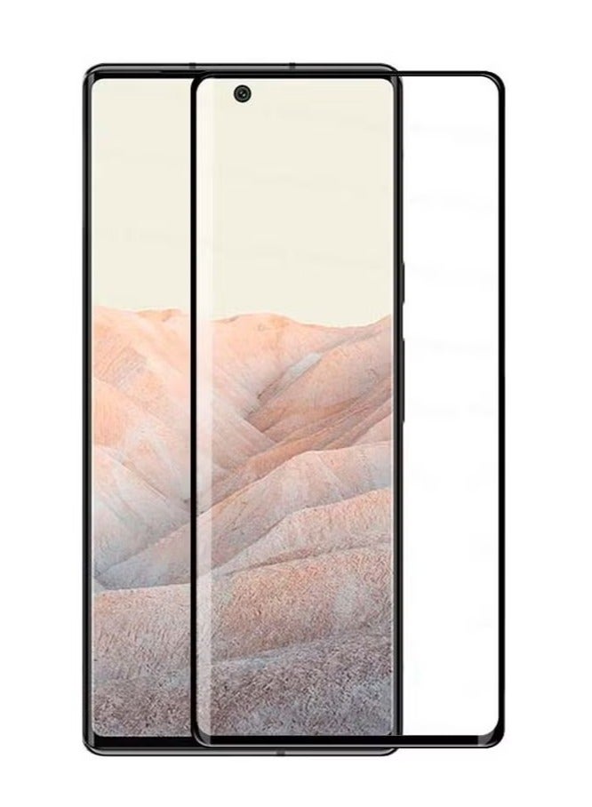 ELTRAZONE Full Glue Tempered Glass Screen Protector for Google Pixel 6 Pro | Black, Full Coverage, Bubble-Free, HD Clarity, Scratch & Drop Protection - Image 1