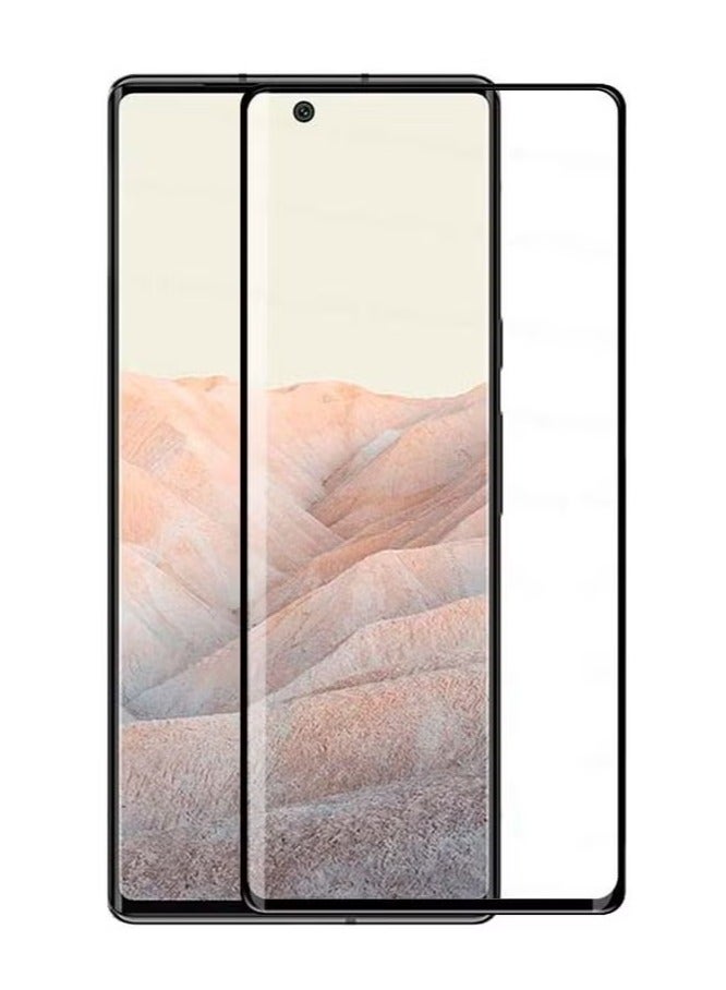 ELTRAZONE Full Glue Tempered Glass Screen Protector for Google Pixel 6 Pro | Black, Full Coverage, Bubble-Free, HD Clarity, Scratch & Drop Protection - Image 2